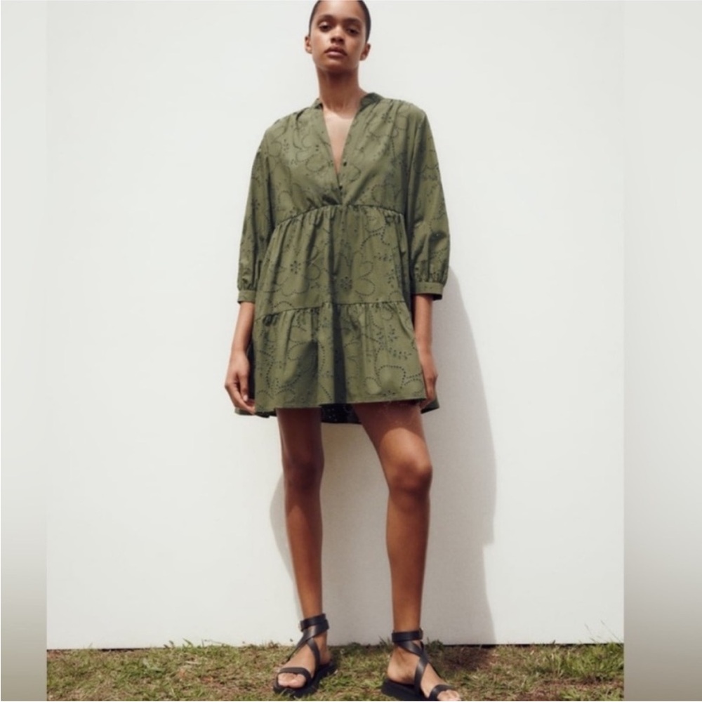 Zara eyelet dress